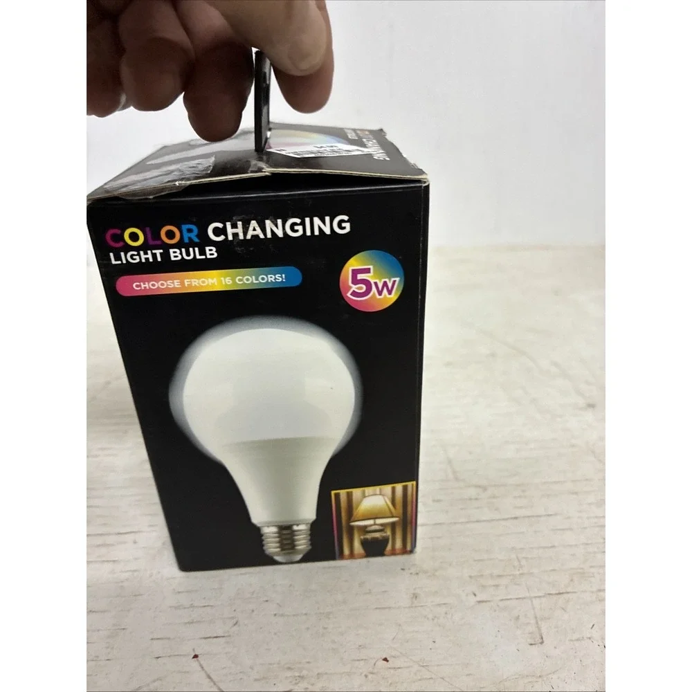 Gabba Goods Rainbow Color Changing Light Bulb 5W with 950Brightness Lumens ...